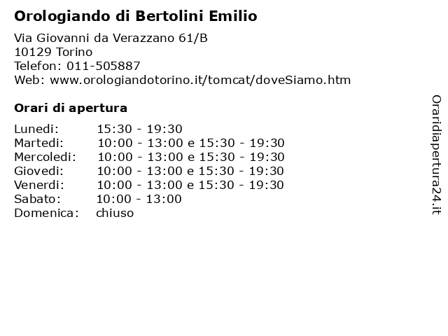 Orologiando di hot sale bertolini emilio